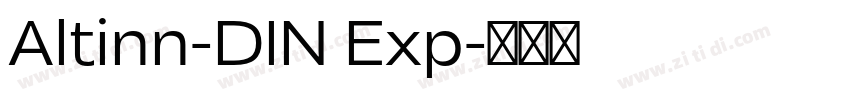 Altinn-DIN Exp字体转换